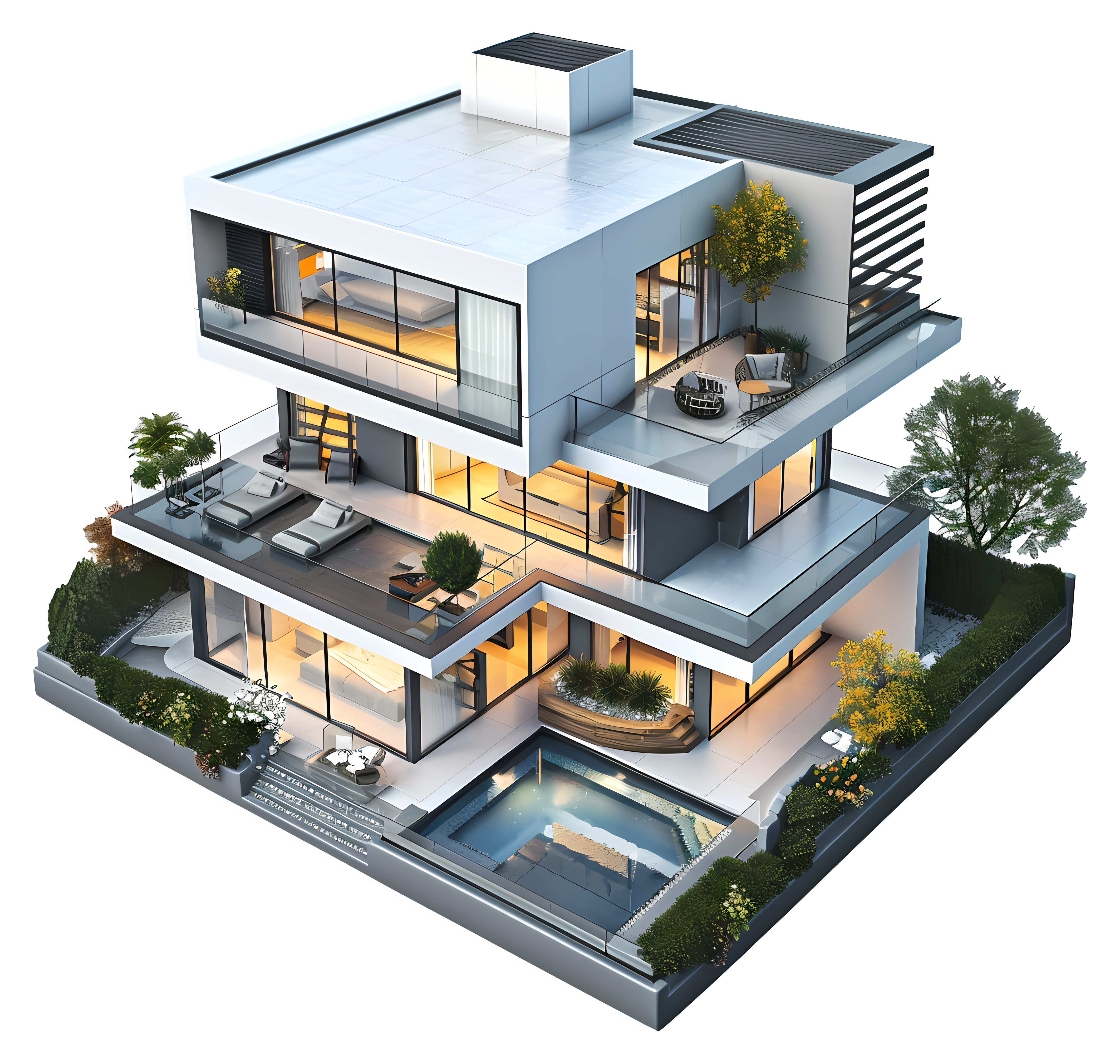 Modern house model